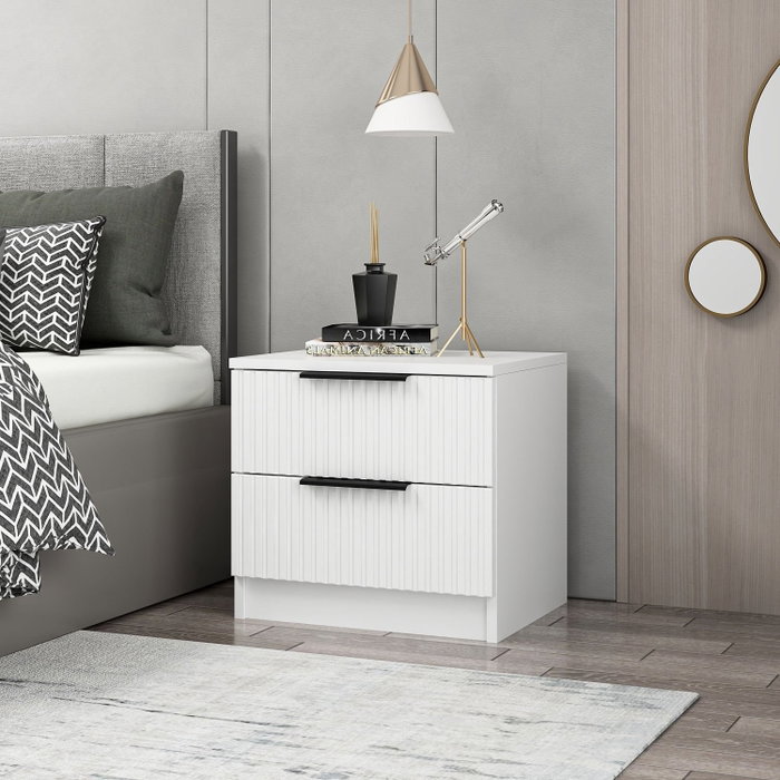 Hanah Home Mesita de Noche Kale Plus - 7910 Blanco